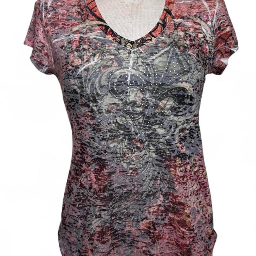 Women's Artistic Short Sleeve Top